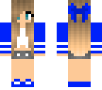 summer girl blauw