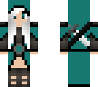 teal assassin girl