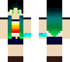 black blue green hair