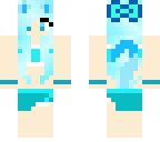 blue cat girl swinoutfit