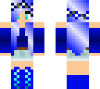 blue flower girl