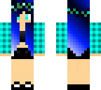 blue flower girl