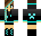 blue gamer girl