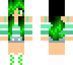 cute green girl