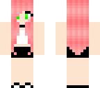 cute pink hair girl
