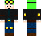 dantdm with yellow goggles and green hair