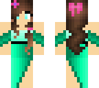 girl in aqua dress