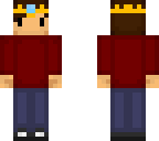 kawaii guy with removable clothes and crown