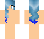 light blue dark blue tips skin base