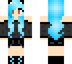 neon blue wolf