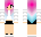 pink and blue hair girl