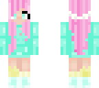 rainbow pastel girl
