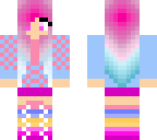 rainbow pink girl