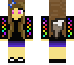 rainbow wolf girl