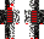 red white black