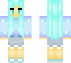 blue haired girl