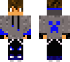 blue hoodie