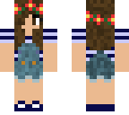 blue overall girl