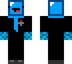 blue slime in a suit