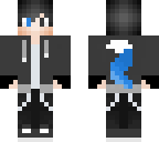 blue tail and blue ears no hood