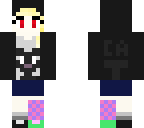 cute black hoodie blond cat girl