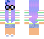 cute geek girl skin