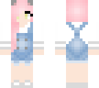 cute pink haired cat girl