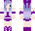 cute purrrrple maid