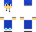 edited blue haired boy