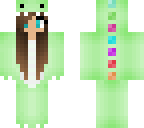 edited mint dino girl skin