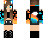 fire and ice fox girl