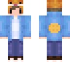 fox boy with blue waffle jacket