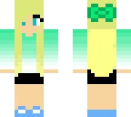 green ombre girl