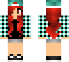 plaid red head