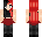 red and black girl