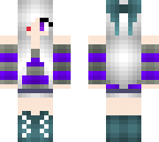white hair with different colour eyes girl 