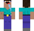 a very derpy steve