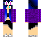 blue hair bunny ears