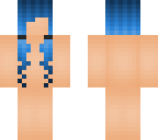 blue pigtails hair base
