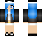 cute blue hair girl