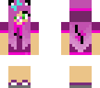 pink hair cat girl