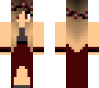 red and black flower crown