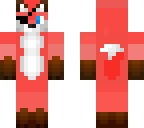 red fox with a eyepatch