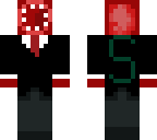 red squid in suit