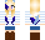 blue cat girl