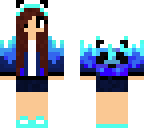 blue panda ombre