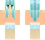 cute blue haired girl