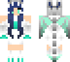 dragon girl blue and purple