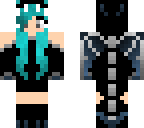dragon girl light blue