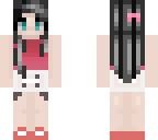 girl with black hair and earring